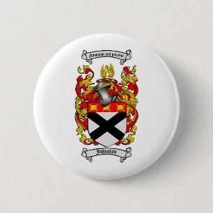 JOHNSTON FAMILY CREST - JOHNSTON COAT OF ARMS 6 CM ROUND BADGE