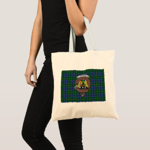 Johnstone Clan Badge Tartan Tote Bag