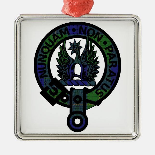 Johnstone Clan Crest Metal Tree Decoration (Front)