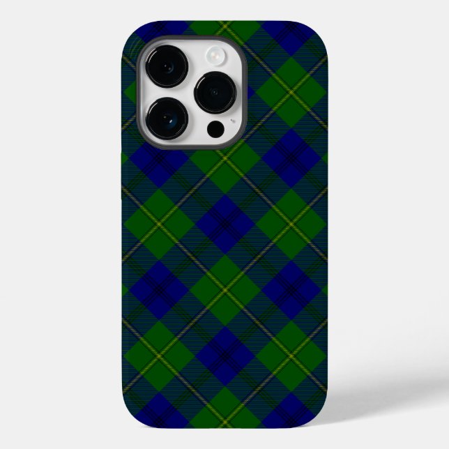 Johnstone tartan blue green plaid Case-Mate iPhone case (Back)
