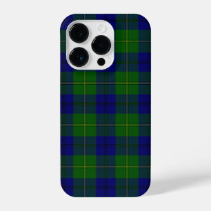 Johnstone tartan blue green plaid iPhone 14 pro case
