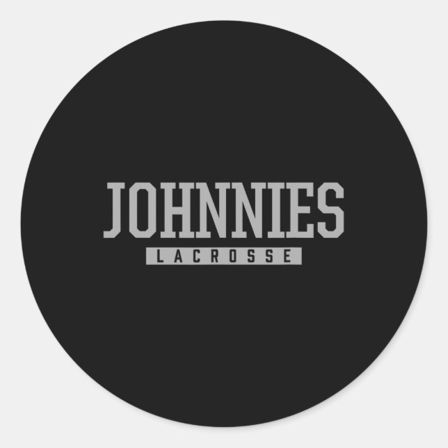 Johnstown Johnnies Lacrosse Hs  Classic Round Sticker (Front)