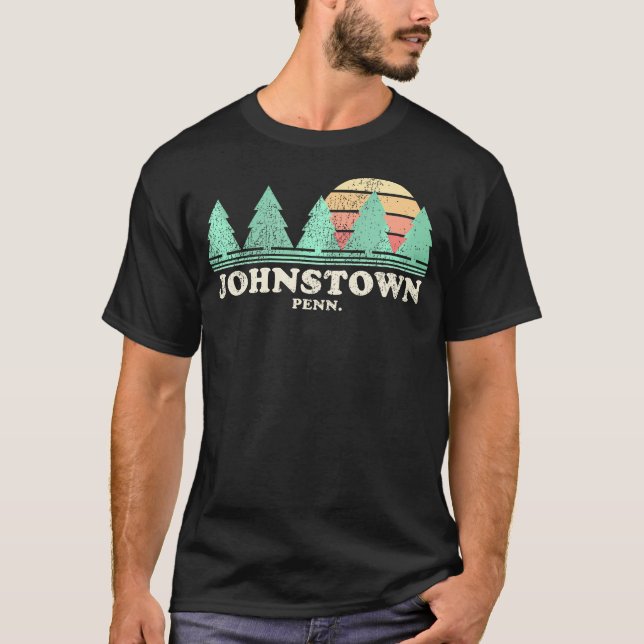 Johnstown Pa Vintage Throwback Tee Retro 70S (Front)