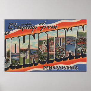 Johnstown, Pennsylvania - Large Letter Scenes 2 Poster