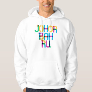 Johor Bahru Malaysia Pop Art Letters Hoodie