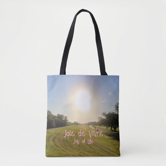 Joie de vivre, Joy of Life - Pink Tote Bag (Front)