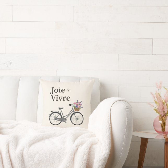 Joie de Vivre Throw Pillow (Couch)