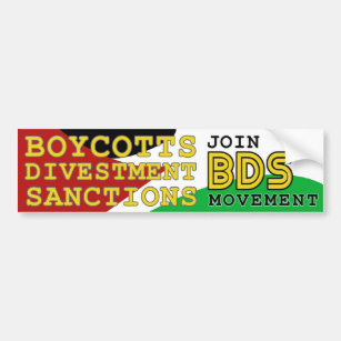 Join BDS movement support Palestine Bumper Sticker