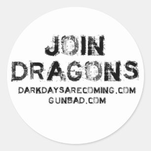 Join Dragons Classic Round Sticker