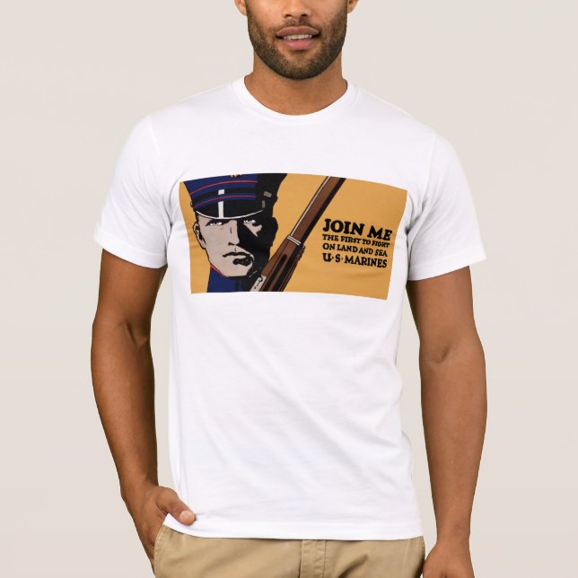 Join Me ~ US Marines T-Shirt (Front)