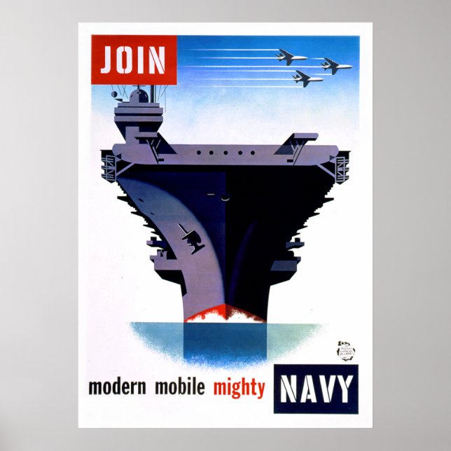 Join Modern Mobile Mighty Navy – Join the Navy Poster (Front)