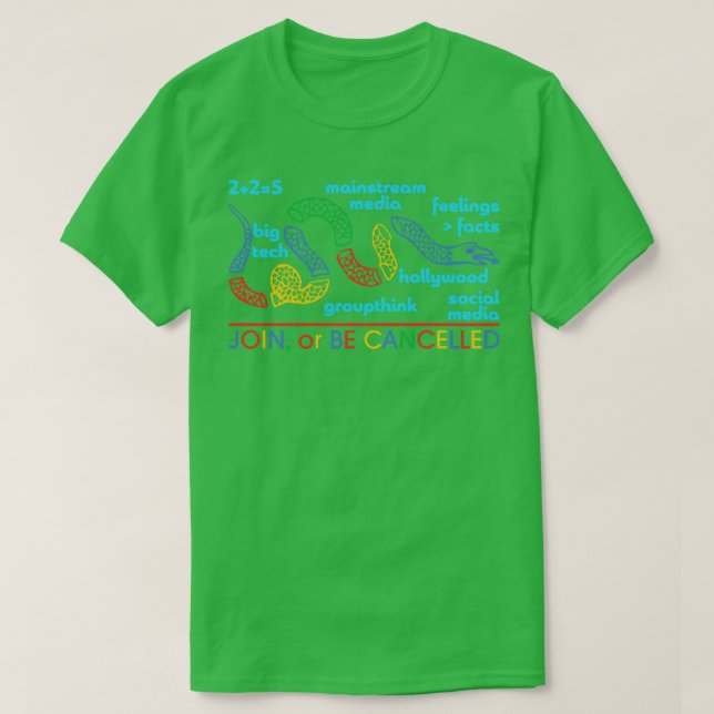 Join or be cancelled Simple Version T-Shirt (Design Front)