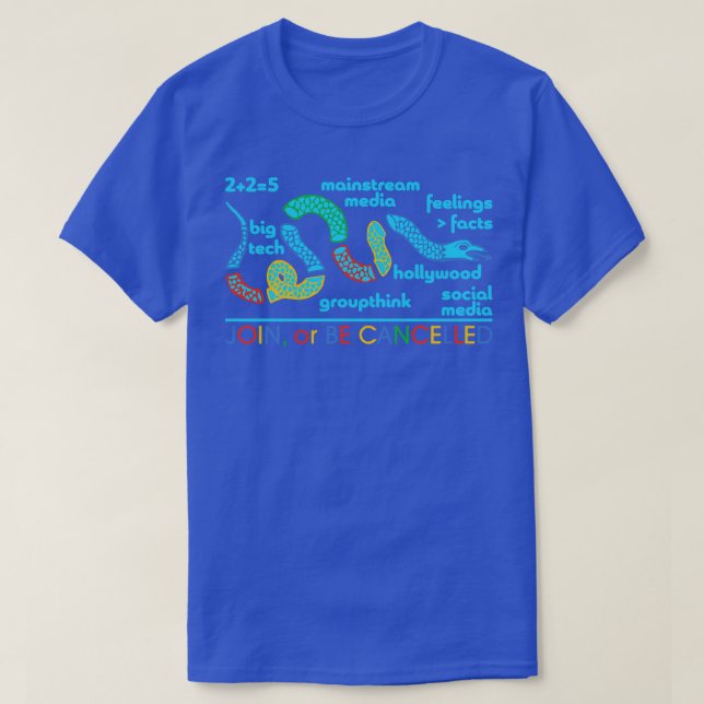 Join or be cancelled T-Shirt (Design Front)