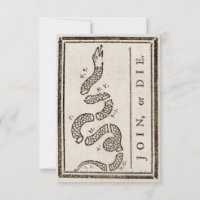 Join or Die Benjamin Franklin Political Cartoon