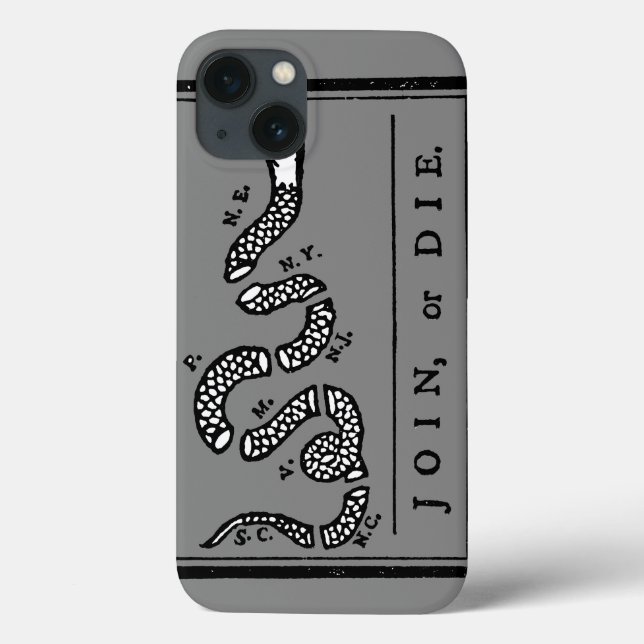Join Or Die Cartoon, 1754 Case-Mate iPhone Case (Back)