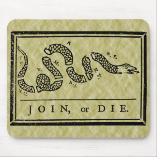 Join Or Die Flag Mouse Pad