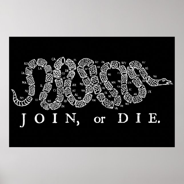 Join or Die Print (Front)