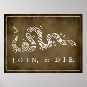 Join or Die Print
