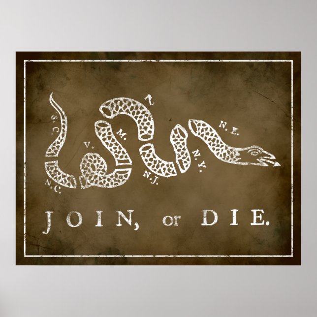 Join or Die Print (Front)