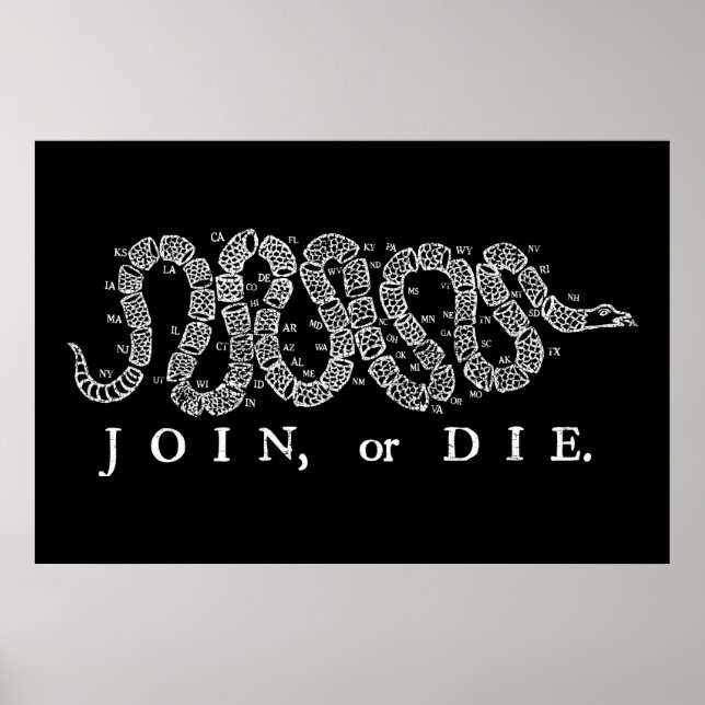 Join or Die Print (Front)