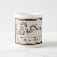 Join or Die Rattlesnake: Cartoon Benjamin Franklin