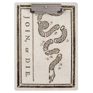 Join or Die Rattlesnake: Cartoon Resistance Clipboard