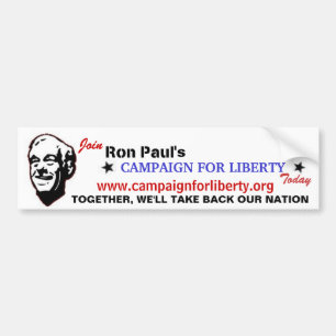 Join Ron Paul's Campaign for LIberty Today Bumper Sticker