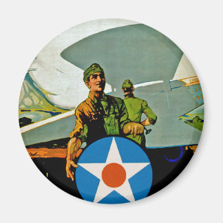 Join The Air Service ~ Give 'Er The Gun Magnet