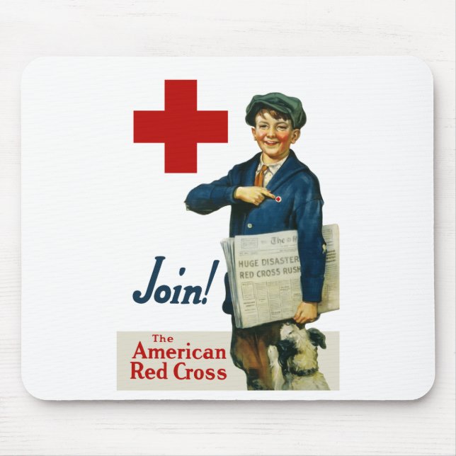 Join The American Red Cross Mouse Pad (Front)