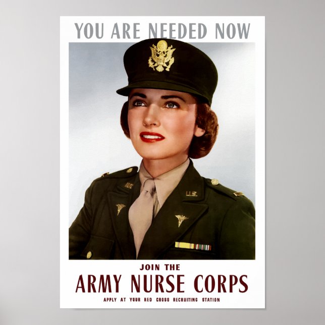 Join The Army Nurse Corps -- WWII Poster (Front)