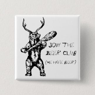 Join the Beer Club 15 Cm Square Badge