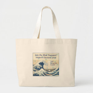 Join the Blue Tsunami Large Tote Bag