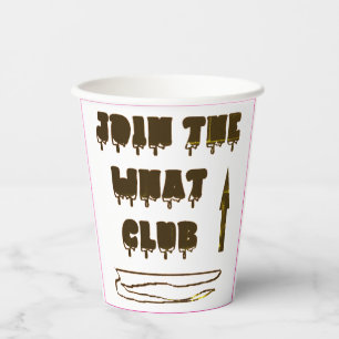 JOIN THE CLUB LOGO TYPE DESIGN PAPER CUPS