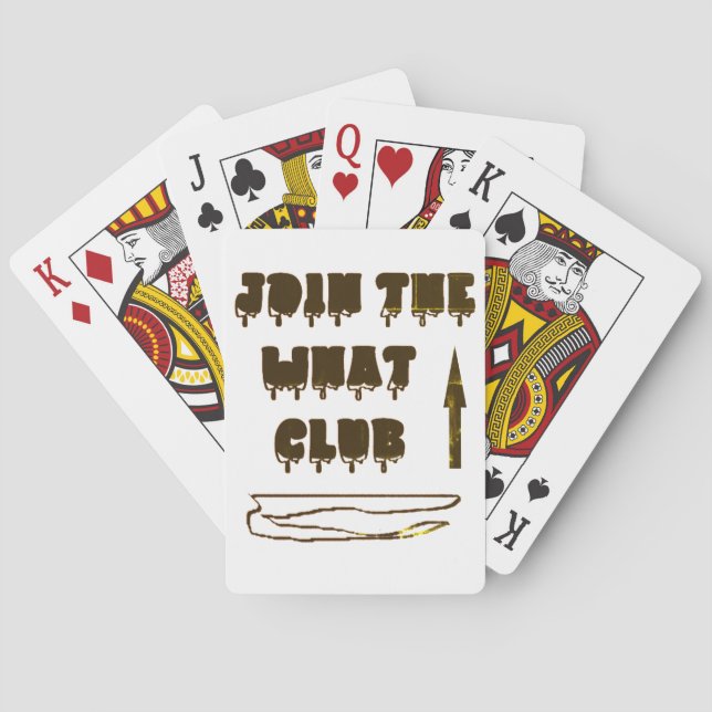 JOIN THE CLUB LOGO TYPE DESIGN PLAYING CARDS (Back)
