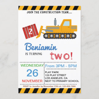 JOIN THE CONSTRUCTION TEAM BIRTHDAY PARTY INVITATION