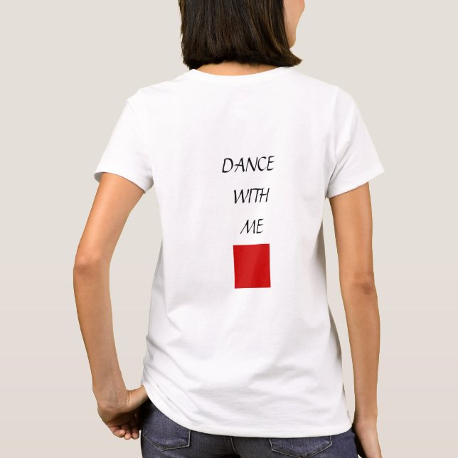 "Join the Dance: Minimalist Chic for Movers 👟🎨" T-Shirt (Back)
