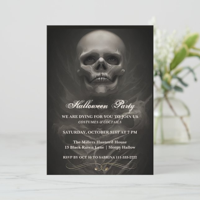 Join the Dead Halloween Party Invitation (Standing Front)