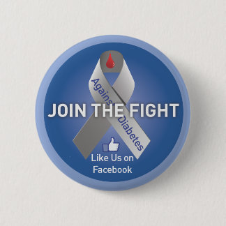 Join The Fight Against Diabetes 6 Cm Round Badge