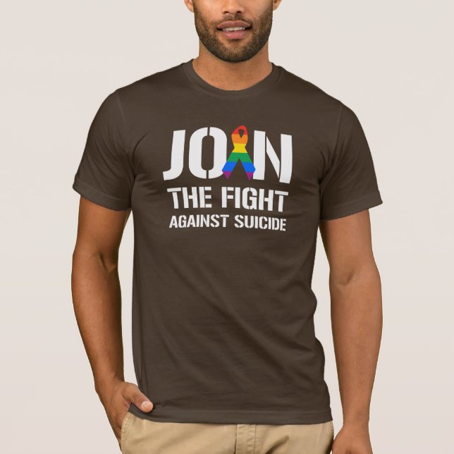 Join the fight against LGBT suicide T-Shirt (Front)