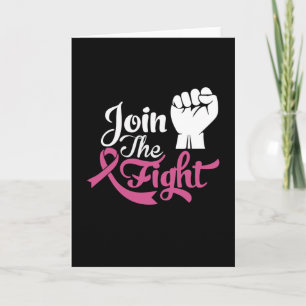 Join The Fight Support Breast Cancer Awareness Card