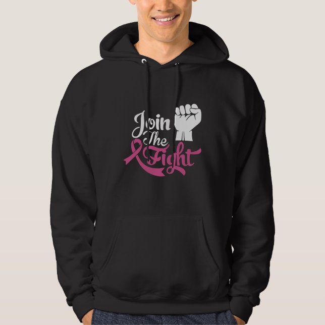 Join The Fight Support Breast Cancer Awareness Hoodie (Front)