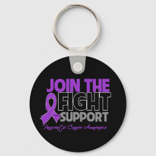 Join The Fight Support Pancreatic Cancer Awareness Key Ring