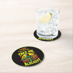 Join the Intergalactic Adventure Today! Round Paper Coaster