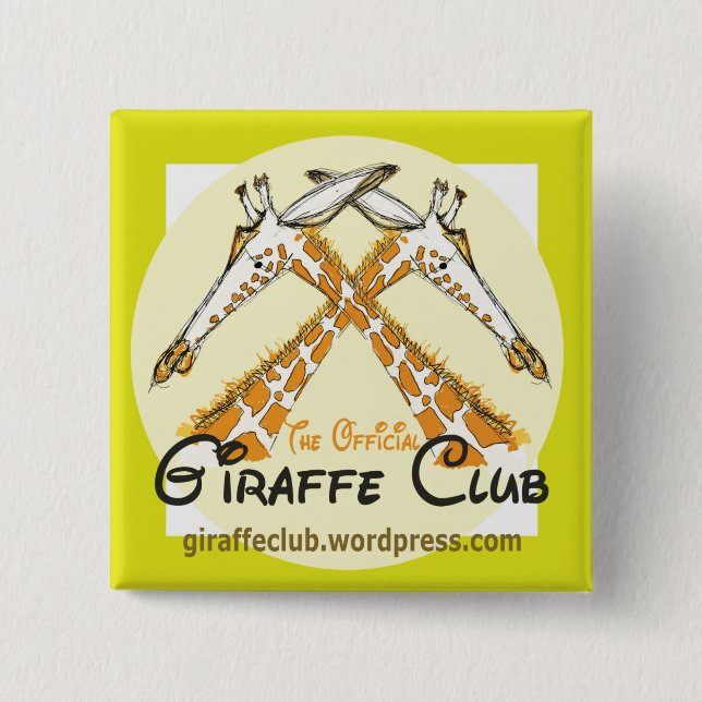 Join The Official Giraffe club with a badge (Front)