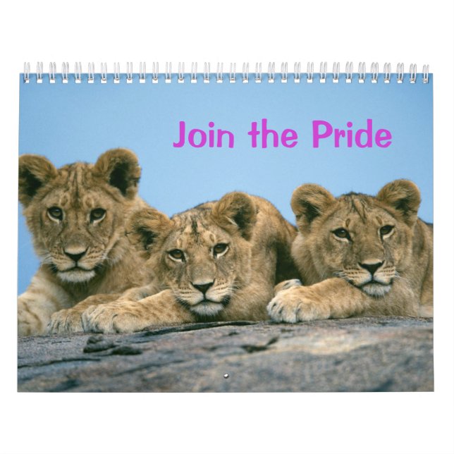Join the Pride: Lion Calendar (Cover)