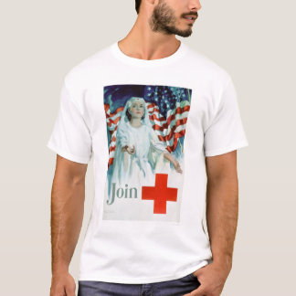 Join the Red Cross - American Flag (US00310) T-Shirt