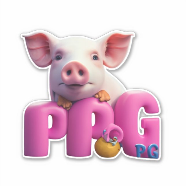 Join the Sticker Revolution with Pig Stickers (Front)