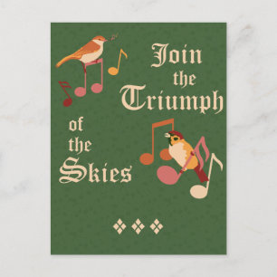 Join the Triumph of the Skies Holiday Postcard