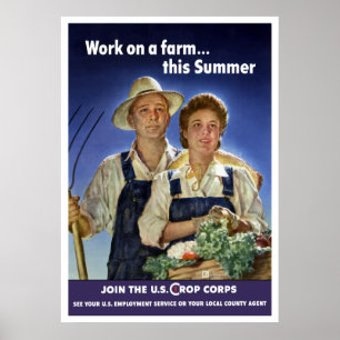 Join The U.S. Crop Corps Poster