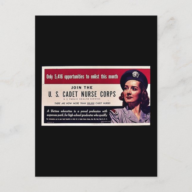 Join Tht U.S. Cadet Nurse Corps Postcard (Front)